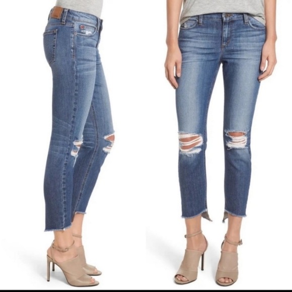 Joes Jeans Blondie Skinny Ankle Coppola Jeans Mid Rise Distressed Denim Size 24 - Picture 5 of 16